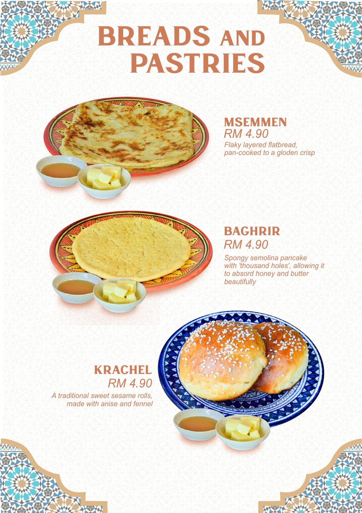 Menu Page 13 — Breads & Pastries